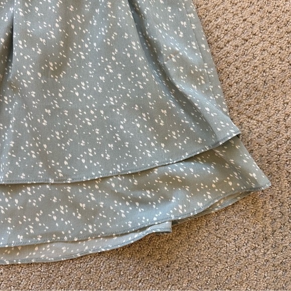 Paper Crane Boho White Artistic Dot Ruffled Two Piece Skirt Set Size Medium - Picture 6 of 16